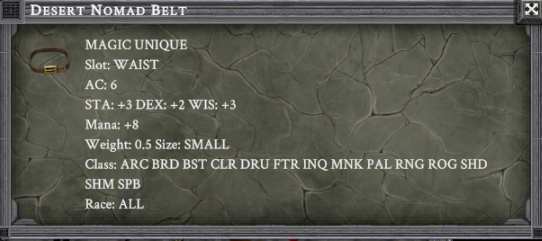 DESERT NOMAD BELT item card